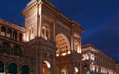 Shopping mall in Milan