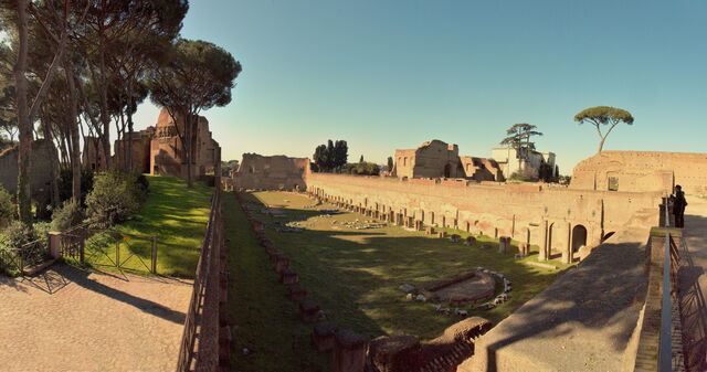 well preserved ruins of domitian hippodrome