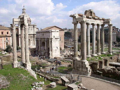 ruins of forum romanum