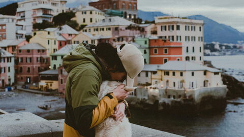 Along the Cinque Terre with a dog