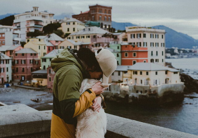 Along the Cinque Terre with a dog
