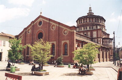 The Santa Maria delle Grazie Church in Milan
