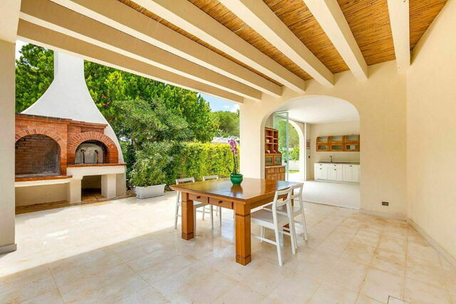 Villa Oria, kitchen and veranda