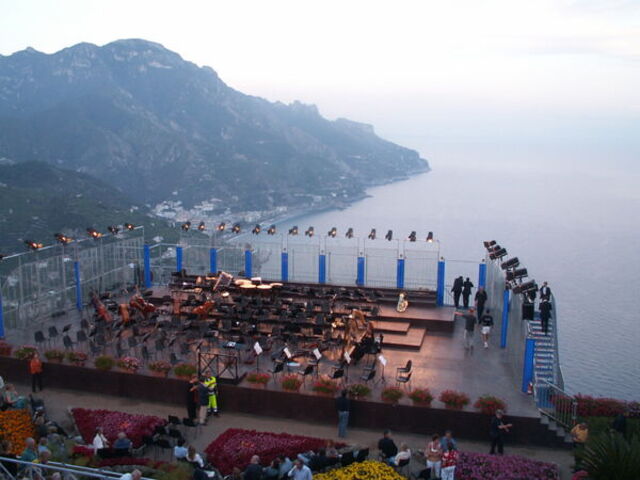 Stage at Ravello music festival