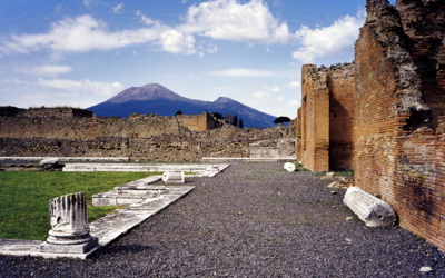 View of Vesuvius from Pompeii