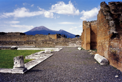 View of Vesuvius from Pompeii