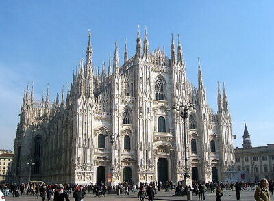 View of Milan duomo