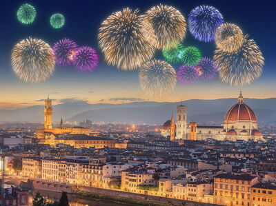 Fireworks over Florence