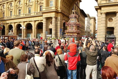 Florence during easter celebrations