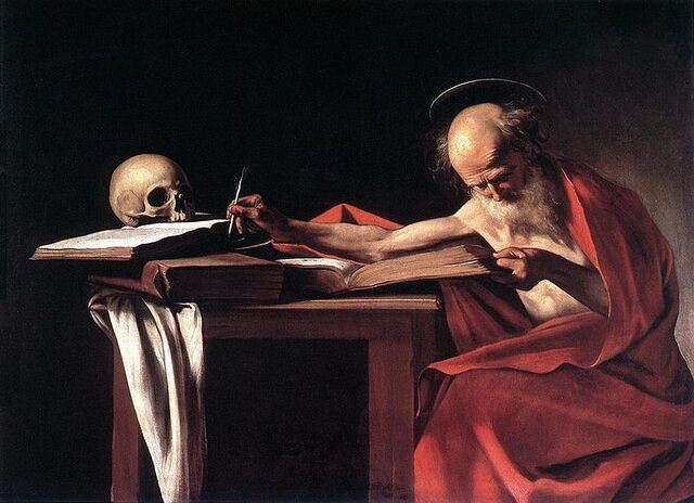 Saint Jerome Writing, Caravaggio