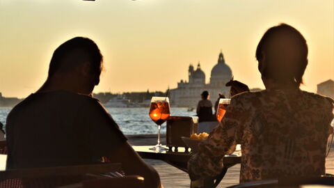 Aperol Spritzes in Venice