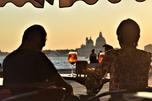 Aperol Spritzes in Venice