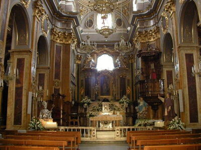Interior of St Leucio