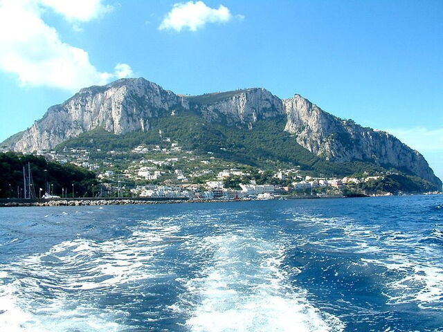 view of capri island