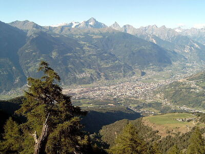 View of Aosta Valley