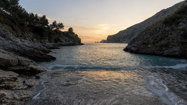 Bay of Ieranto, beach