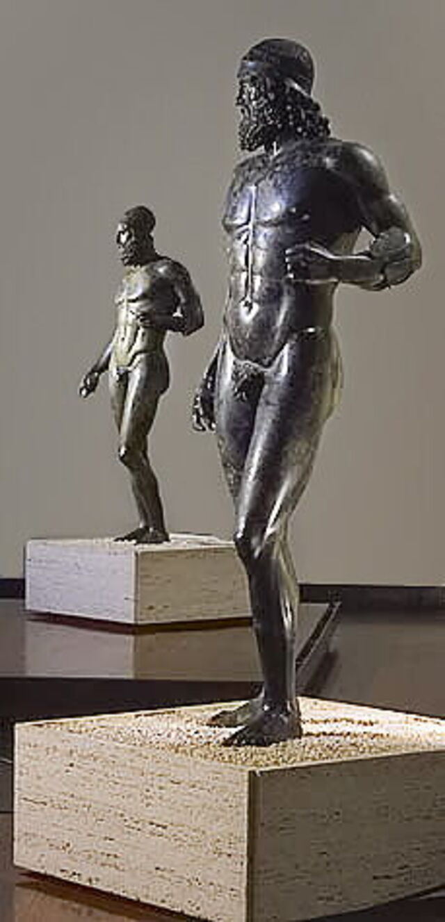 Statue A and Statue B of the Bronzi di Riace