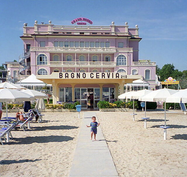 Cervia's sandy beach