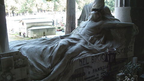A Pieta in Staglieno Cemetery