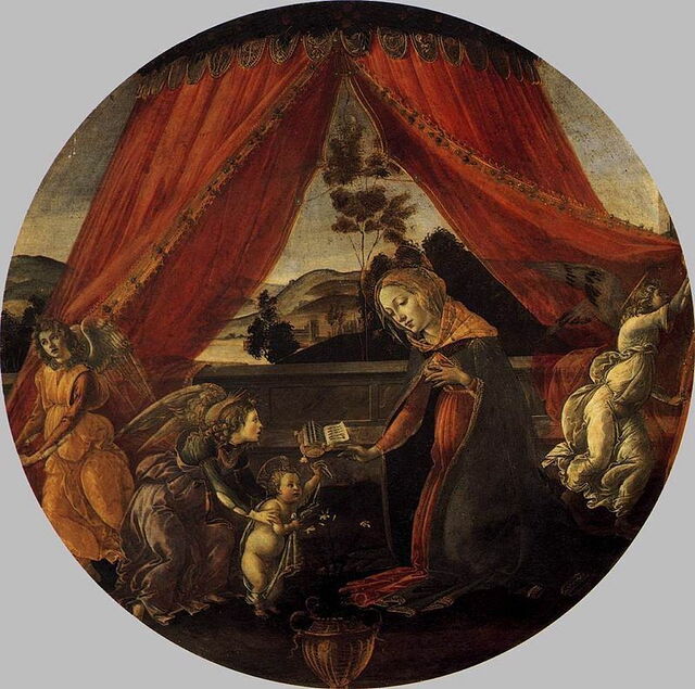 Botticelli, Virgin and Child with Three Angels