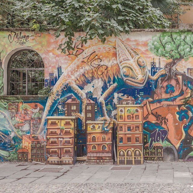 Street art in Milan