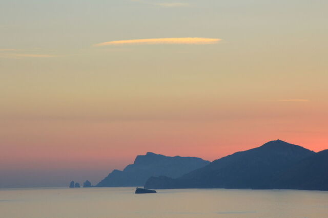 Sunset in Praiano