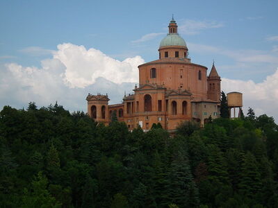 View of the sanctuary of the Madonna di San Luca