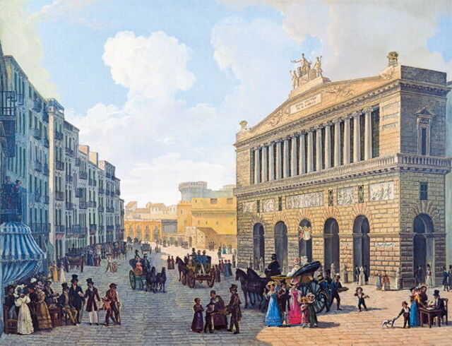 San Carlo Opera House in 1830
