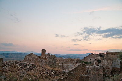 Sunset at Craco