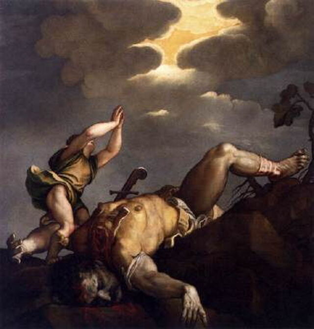 David and Goliath, Titian