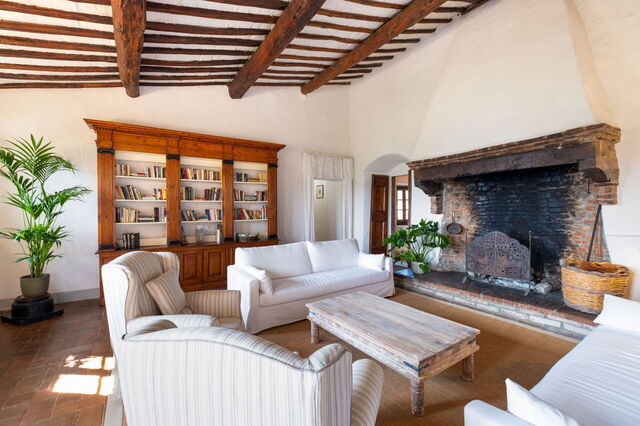 Villa le Corti, living room