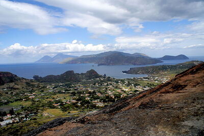 View of Aeolian Islands