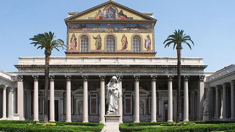 The basilica of St. Paul Outside the Walls