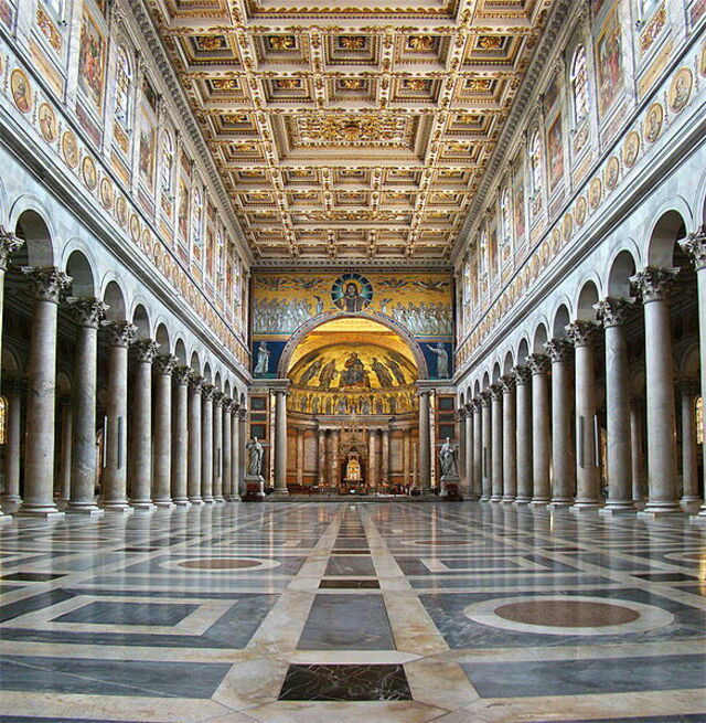 Inside St. Paul's Basilica
