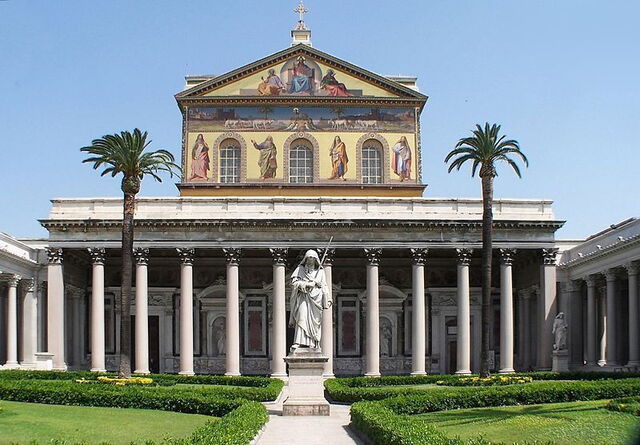 The basilica of St. Paul Outside the Walls