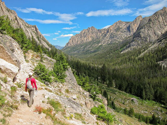 A worn mountain path