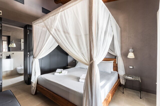 One of the bedrooms