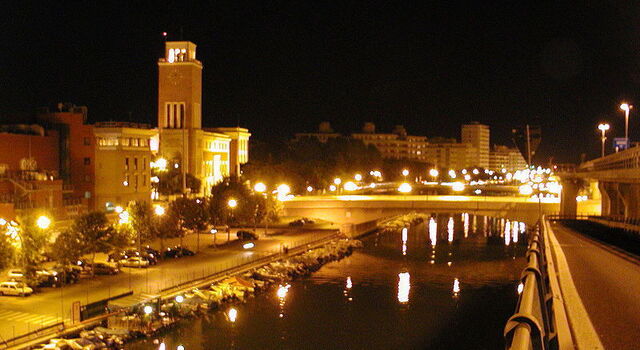 night view of Pescara