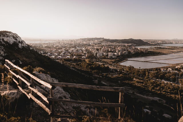 A hiking trail in Sardinia