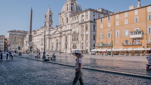 A woman in Rome