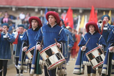 A typical medieval parade
