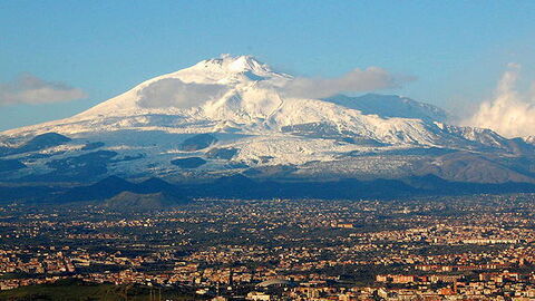 Mount Etna overlooking Cantania