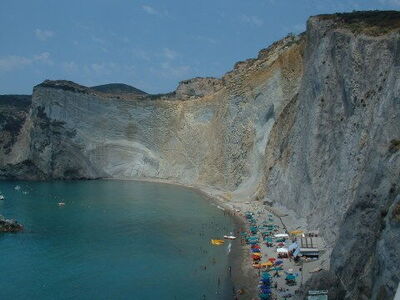 Chiaia di Luna beach on Ponza Island