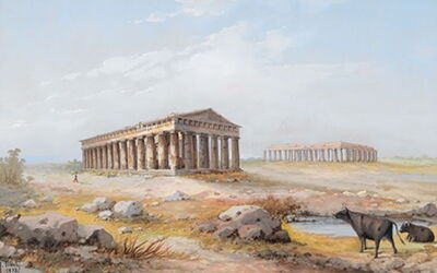 Temple at Paestum, Y. Gianni, 1898