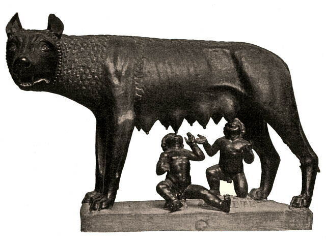 Sculpture of Romulus and Remus
