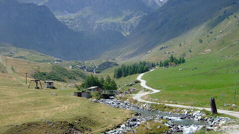 Po river in Piedmont
