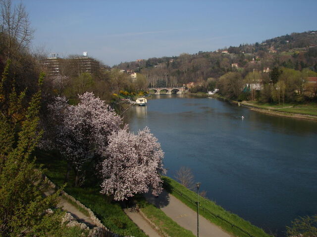 Po flowing through Turin
