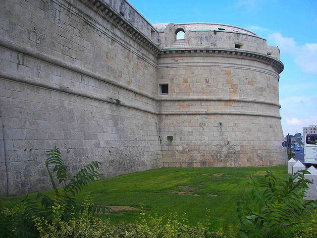 Thick walls of Forte Michelangelo