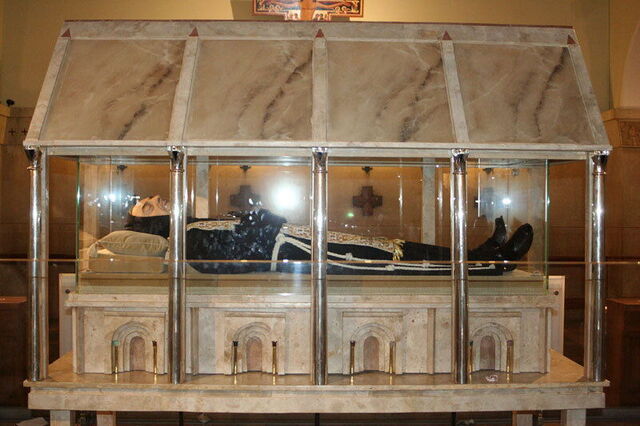 Well preserved body of Padre Pio