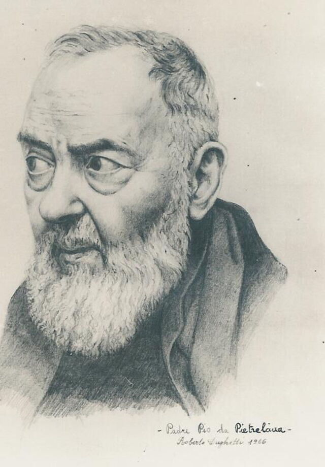 Drawing of Padre Pio